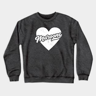 Vintage Maroons School Spirit // High School Football Mascot // Go Maroons Crewneck Sweatshirt